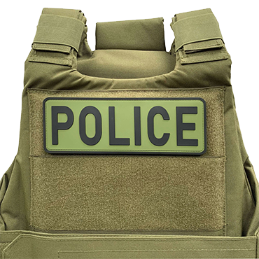8140-POLICE-LOG-4-uuKen-Large-PVC-Police-Patch-8-1-Police Vest Patches