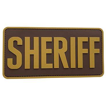 8175-SHERIFF-3TN-11-Brown and Coyote Tan Sheriffs Patch