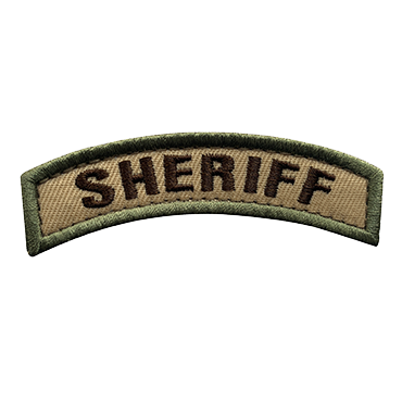 8570-E-SHERIFF-WTN-11-Embroidered Sheriff Patch State Office Officer