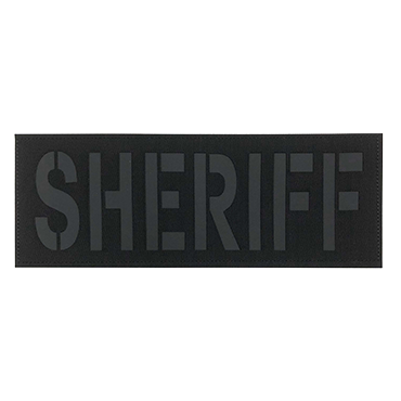 8769 RF-SHERIFF-XLBK-11s-Black Subdued County Sheriff Patch