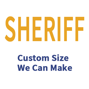 Custom Sheriff Patch PVC Rubber Jarler Maker