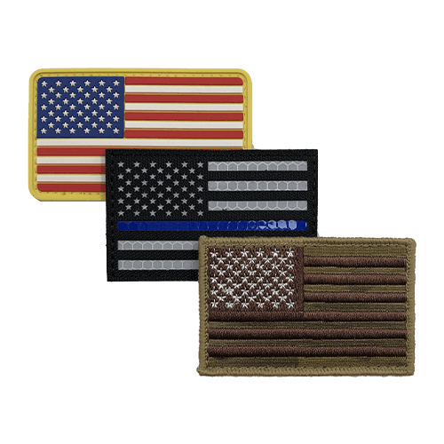 0504-3-PVC Patch and Reflective Patch and Embroidered Patches Flag