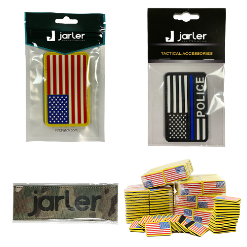 0504-7-Tactical Morale Patches Velcro Backing PVC Packaging Custom Packing Customized Packing