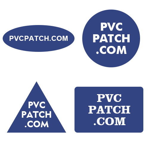 0504-8-PVC Patches Shape Round Shape Rectangle Shape Triangle Shape Oval Shape-