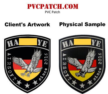 0516-2-Superior Quality PVC Patch Morale Velcro Hook and Loop