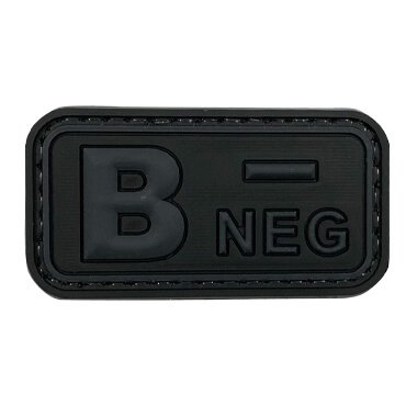 1504-JBN-DG-11-370-Subdued Black and Dark Gray B- NEG PVC Patch