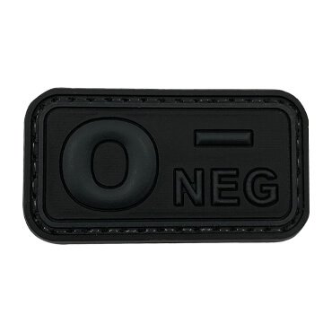 1508-JON-DG-11-370-Subdued Black and Dark Gray O- NEG PVC Patch