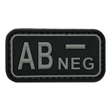 1514-JABN-LG-11-370-Black and Light Grey AB- AB NEG Type Military Patch