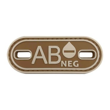 1577-ABN-TN-11-370-Coyote Brown AB- AB Negative Tactical PVC Patch