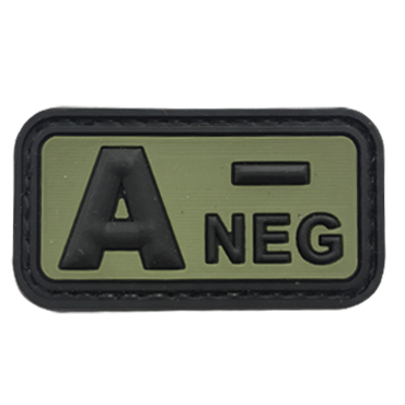 334-JAN-L-11-A- NEG Negative Patch-military tactical morale