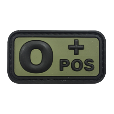 339-JOP-L-11-O+ POS Positive Patch velcro military emt ems