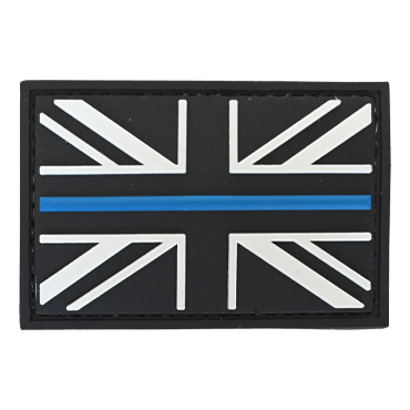 360-GQ2111LT-11-Union Jack Flag Patch with Thin Blue Line