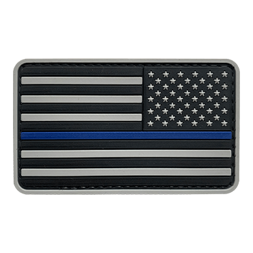thumbnail image 2 of "Thin Blue Line" Police Support License Plate - PVC, Glow-in-the-Dark, USA Made (5-Year Warranty) 2 of 10