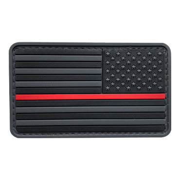 759-GQ2119HT-11-Thin Red Line PVC Rubber Patch Reverse