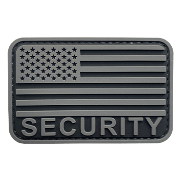 8027-USSEC-SGR-11-Security Flag Patch PVC Tactical Morale Velcro Patch