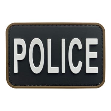 8100-POLICE-XSBK-11-370-Police patch hook velcro for bags backpacks vest helmets caps