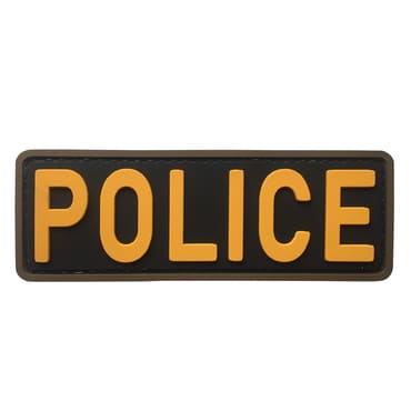 8107-POLICE-SYE-11-370-Small Golden Yellow Tactical Police Officer Patch