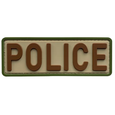 8112-POLICE-SCP-11-370-Small Size Multicam Camo Match PVC Rubber Police Patch