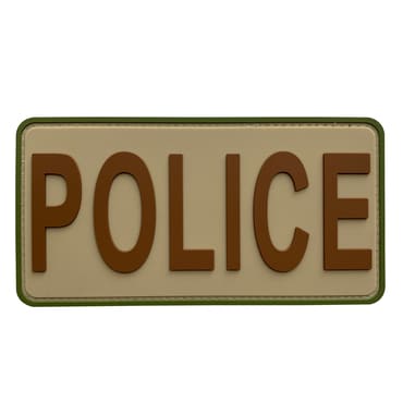 8131-POLICE-3CP-11-370-Big Multicam Camo Match PVC Police Patch