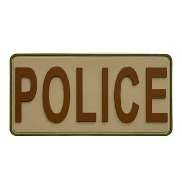 8137-POLICE-4CP-11-370-Large Multicam Color Tactical PVC Police Patch