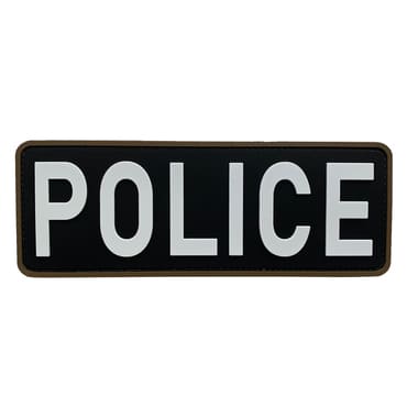 8138-POLICE-LWH-11-370-Police patch hook velcro for bags backpacks vest helmets caps