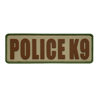 8241-POLICEK9-MCP-11-Police K9 PVC Morale Patches Custom Embroidered Patches