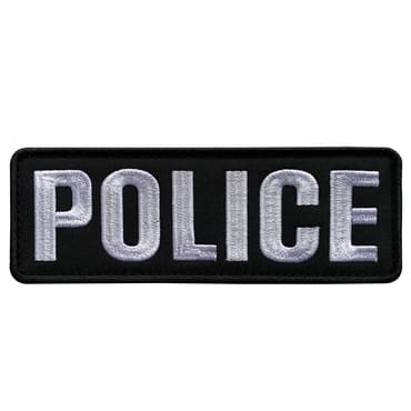 8511-E-POLICE-MWH-11-370-Embroidered Police Patches with Velcro for Tactical Vest Bag Plate Carrier Police gear-dog harness