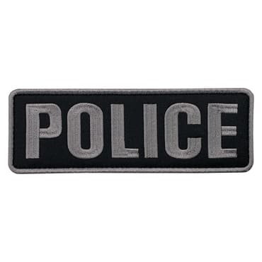 8515-E-POLICE-MGR-11-370-Embroidered Police Patches with Velcro for Tactical Vest Bag Plate Carrier Police gear-gray
