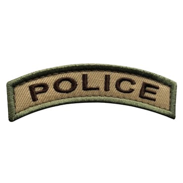 8535-E-POLICE-WTN-11-370-Embroidered Police Patches with Velcro for Tactical Vest Bag Plate Carrier Police gear-shape