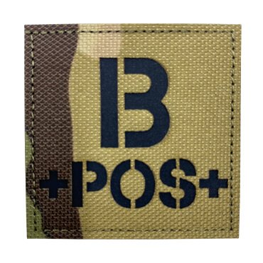 873-R-BPOS-MTP-11-370-Multicam Laser Cutting B+ POS Positive Reflective Patch