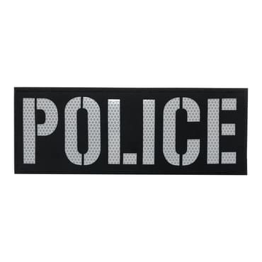 8733 RL-POLICE-XLBK-11-370-large vest police officers patches for tactical vest plate carrier-velcro patches morale patches-black color