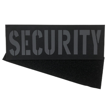 8801 RF-SECURITY-LBK-B11-reflective security patches large size big security patches for tactical vest uniforms plate carrier