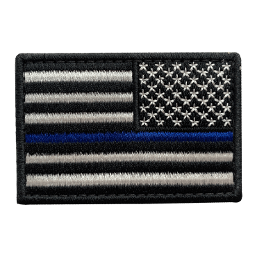 922-E-GQ2119LTR-Thin Blue Line Patches Made from Embroidered Fabric