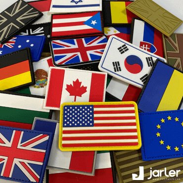 Jarler-PVC Patches Flag Velcro Patches