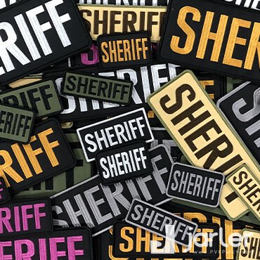 Sheriff Patches - Complete Catalog in Multiple Colors & Sizes