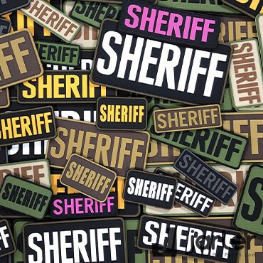 VELCRO® BRAND Fastener Morale HOOK SHERIFF County PD Cop Patches