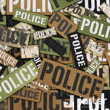 Patch Category-Reflective Police Patches Velcro Military Police Tactical Morale Patches Velcro Backed