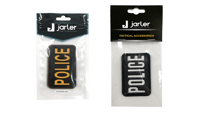 Police Patch Packaging-Jarler PVC Patch