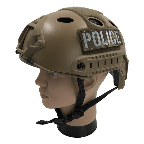 Reflective Police Patch Hook and Loop for Military Tactical Helmet