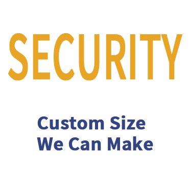 SECURITY Custom size we can make-security armed officer patches velcro vest