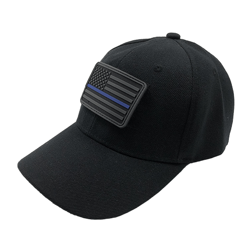 Tactical Baseball Cap US American Flag Thin Blue Line PVC Patch Tactical Morale Patches