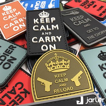 keep calm and carry on patch-Military Tactical PVC Morale Patch Velcro-jarler patch manufacturer