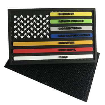 1350-USFLAG-ALL-1-Military Police Army Tactical Velcro Morale Patches-flag patches