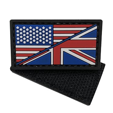 1565-GQUSUK-S-B11-Military Police Army Tactical Velcro Morale Patches-mini us uk combination flag patches
