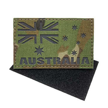 994-R-AU-NAUS-B11-Military Police Army Tactical Velcro Morale Patches-reflective australian flag patches
